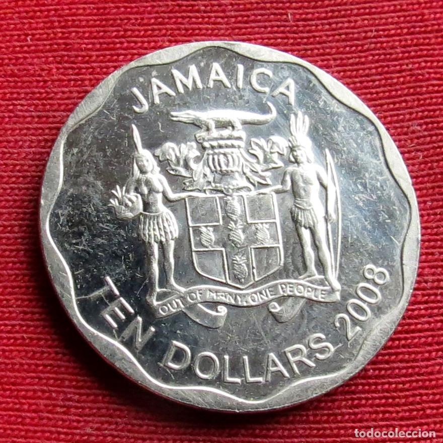 Monedas antiguas de Am&eacute;rica: Jamaica 10 $ 2008 ... - Foto 2