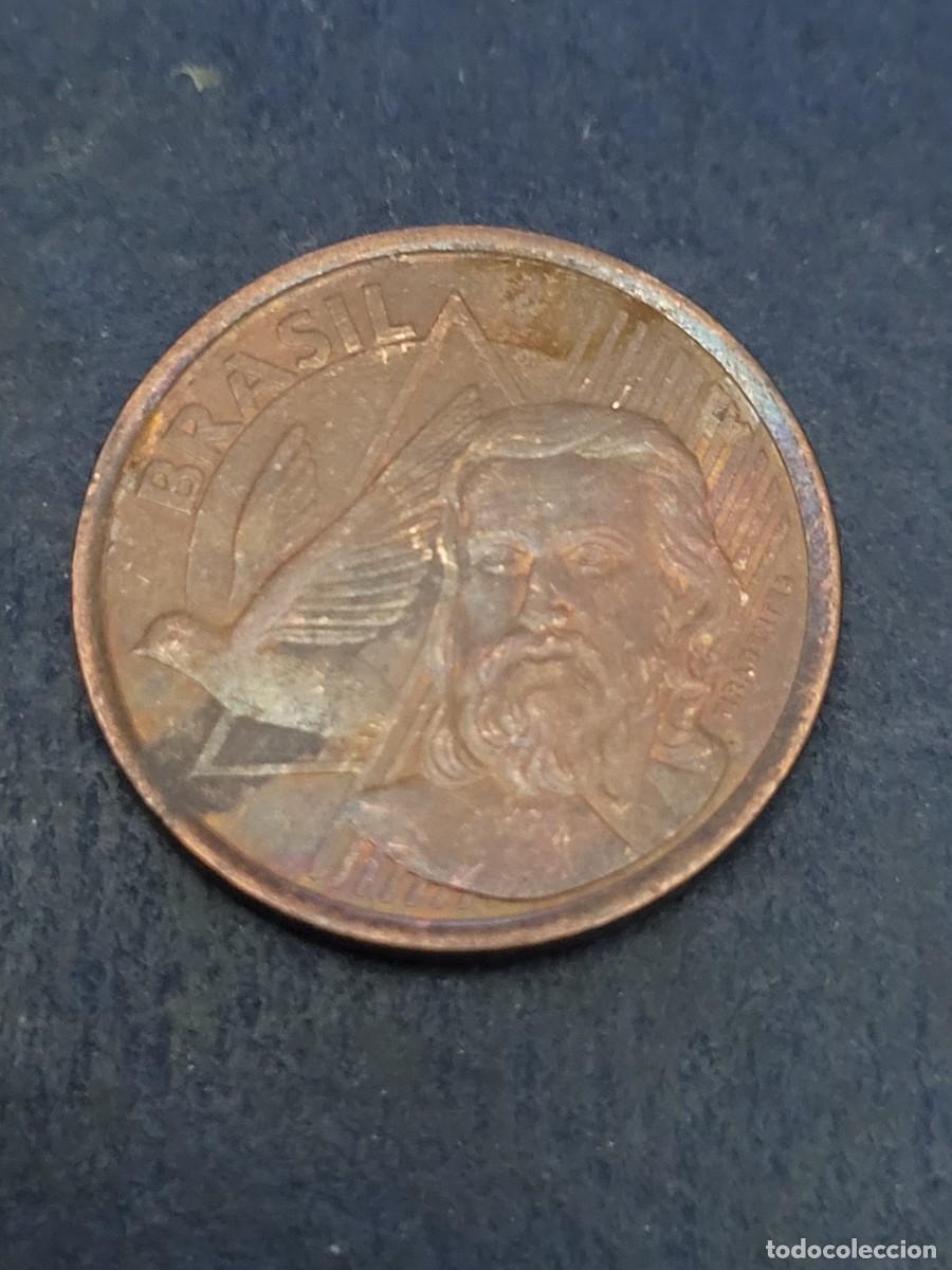 Monedas antiguas de Am&eacute;rica: Moneda 5 centavos 2022 Brasil - Foto 1