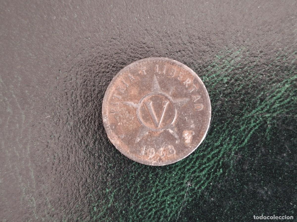 Monedas antiguas de Am&eacute;rica: MONEDA CUBA 5 CENTIMOS 1908 M_2 - Foto 1