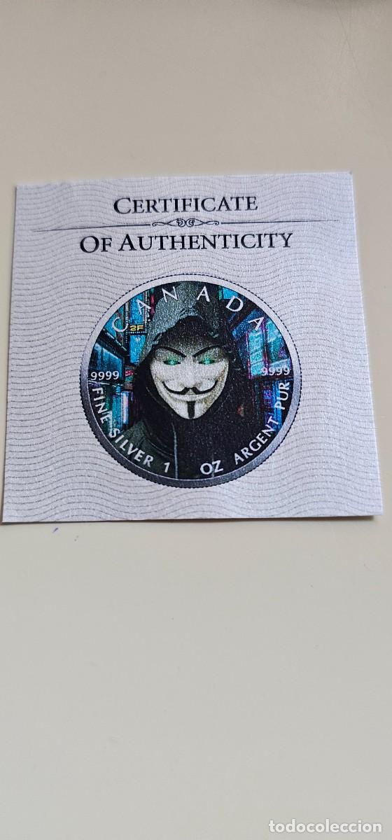 Monedas antiguas de Am&eacute;rica: Anonymous 1 onza Troy plata Canada - Foto 3