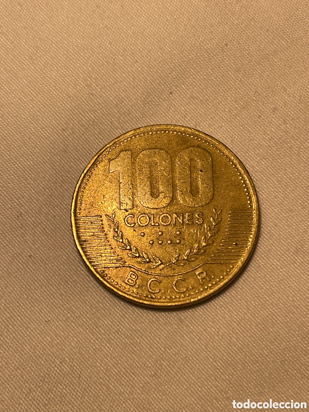 Monedas antiguas de Am&eacute;rica: Costa Rica 100 Colones 1997 moneda moderna escudo nacional