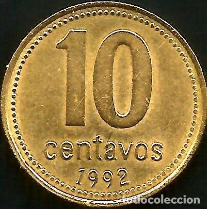 Monedas antiguas de Am&eacute;rica: ARGENTINA 1992 - 10 CENTAVOS - KM 107 - CIRCULADA