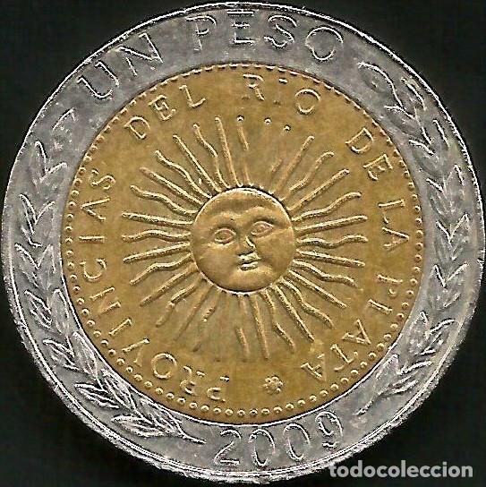 Monedas antiguas de Am&eacute;rica: ARGENTINA 2009 - CECA D - 1 PESO - KM 112.1 - CIRCULADA