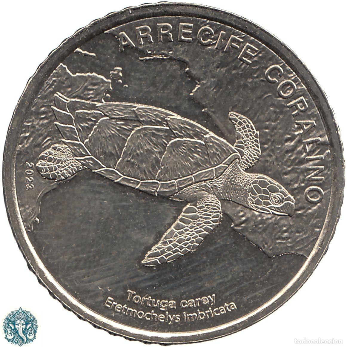 Monedas antiguas de Am&eacute;rica: COSTA RICA 50 Colones 2023 Tortuga Carey KM#-