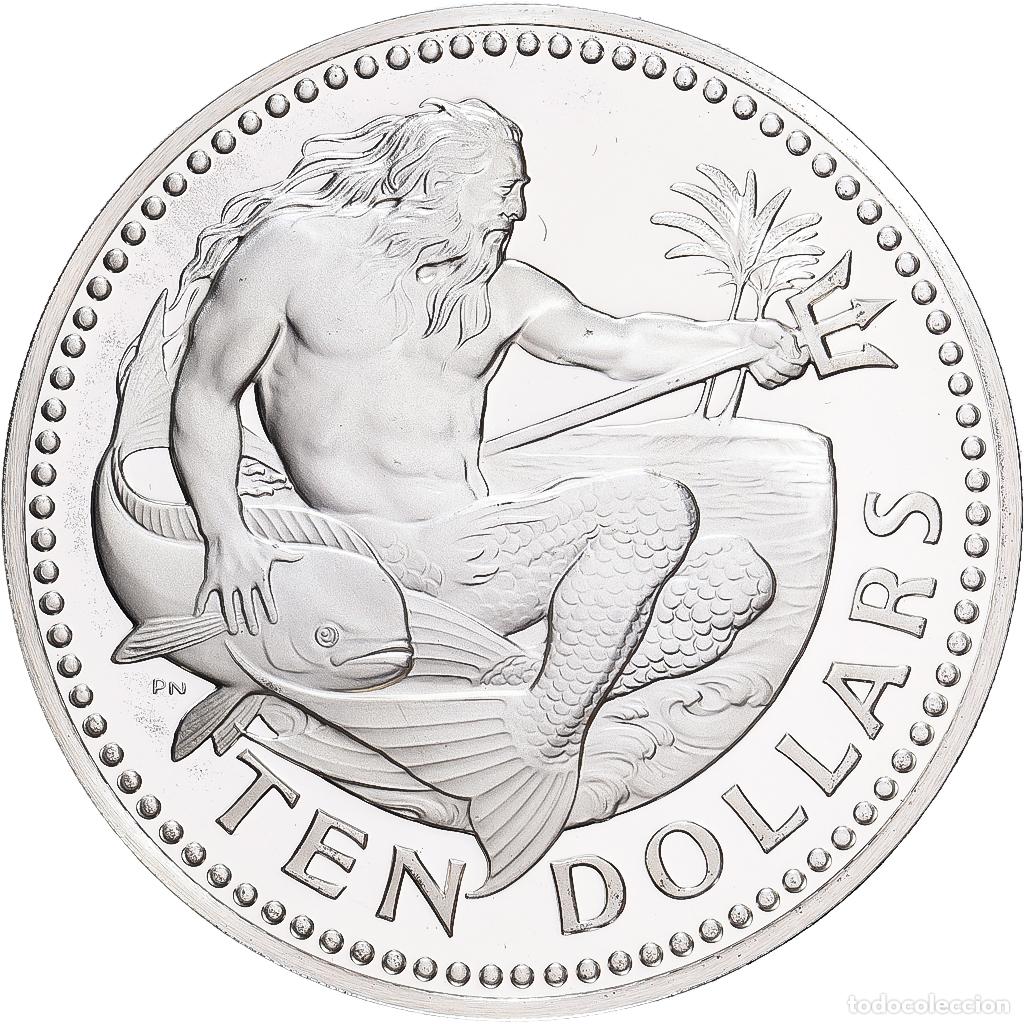 Monedas antiguas de Am&eacute;rica: [#1167365] Moneda, Barbados, 10 Dollars, 1973, Franklin Mint, Proof, FDC, Plata, KM:17a