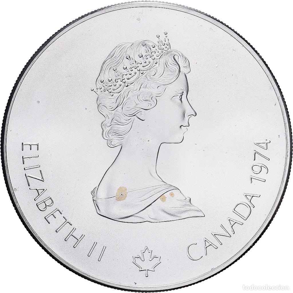 Monedas antiguas de Am&eacute;rica: [#1167569] Canad&aacute;, 5 Dollars, Montr&eacute;al XXI Olympiade, 1974, Ottawa, Plata, SC+, KM:89