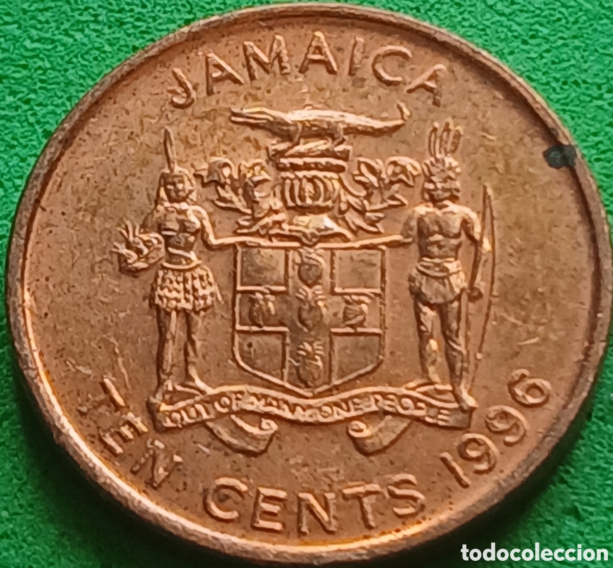 Monedas antiguas de Am&eacute;rica: Jamaica ten cents 1996 km#146.2