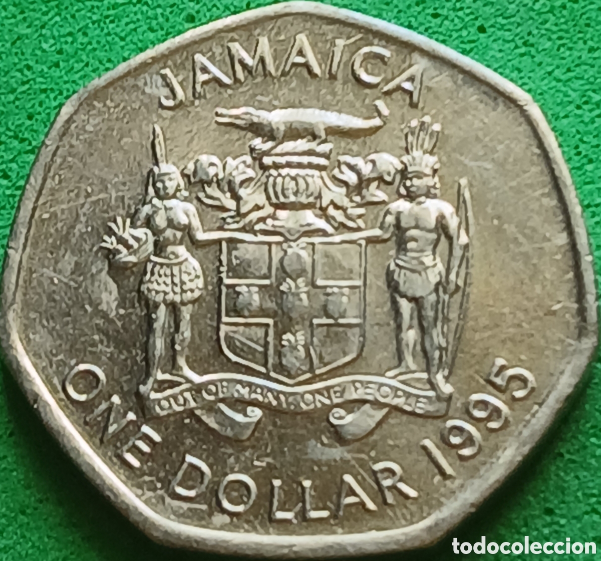 Monedas antiguas de Am&eacute;rica: Jamaica 1 d&oacute;lar 1995 km#164