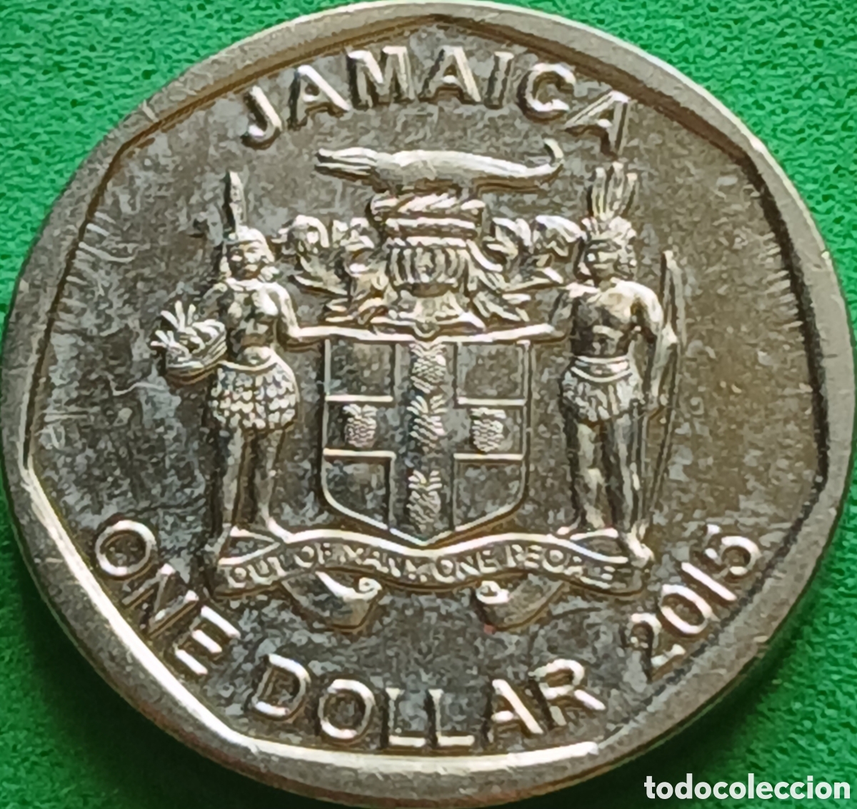 Monedas antiguas de Am&eacute;rica: Jamaica 1 d&oacute;lar 2015 km#189