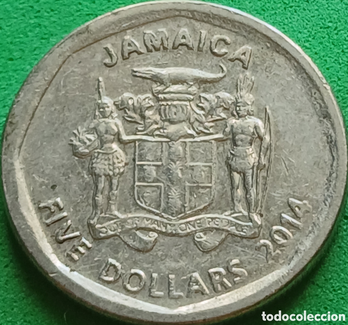 Monedas antiguas de Am&eacute;rica: Jamaica 5 d&oacute;lares 2014 km#163