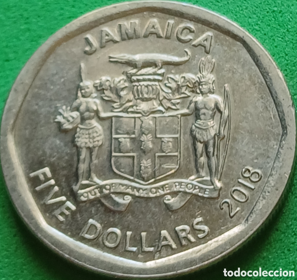 Monedas antiguas de Am&eacute;rica: Jamaica 5 d&oacute;lares 2018 km#163
