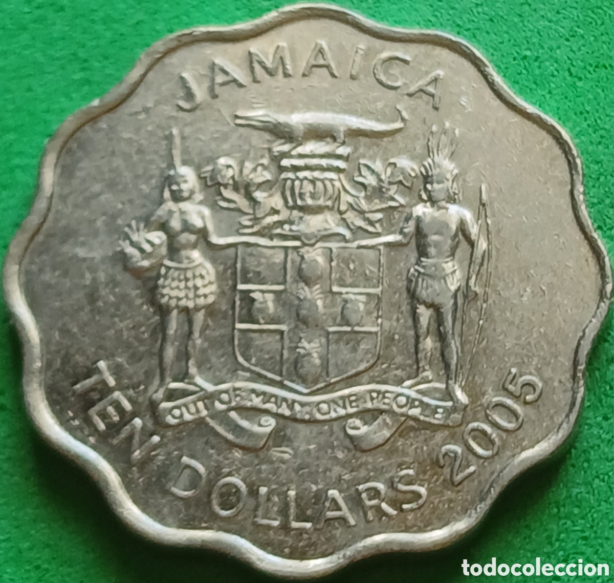 Monedas antiguas de Am&eacute;rica: Jamaica 10 d&oacute;lares 2005 km#181