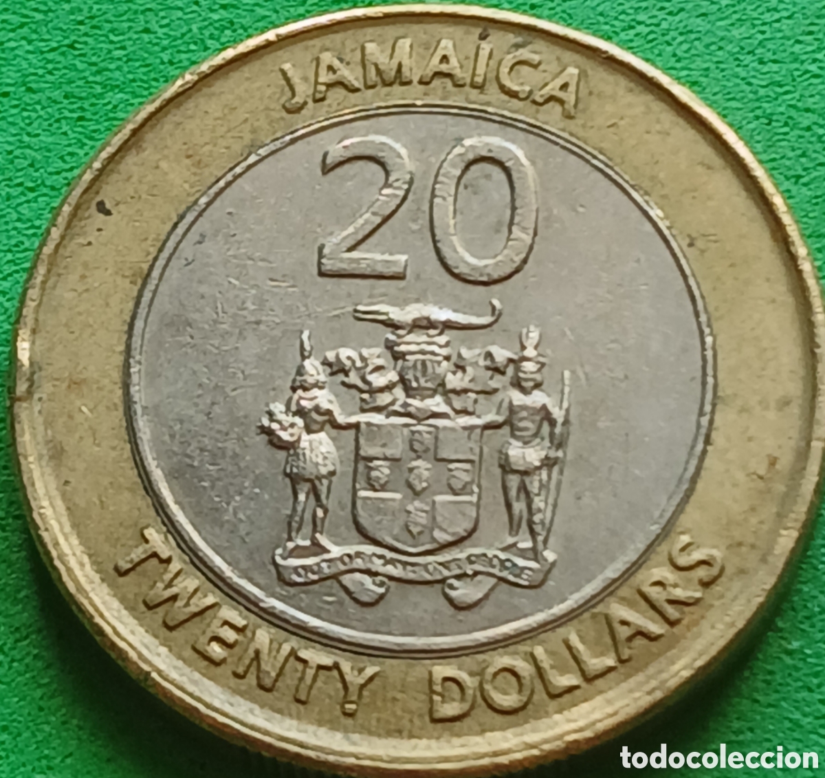 Monedas antiguas de Am&eacute;rica: Jamaica 20 d&oacute;lares 2001 km#182