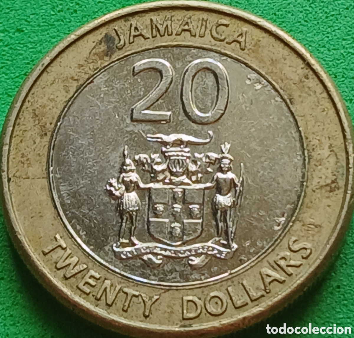 Monedas antiguas de Am&eacute;rica: Jamaica 20 d&oacute;lares 2022 UC#1 RARA (R)