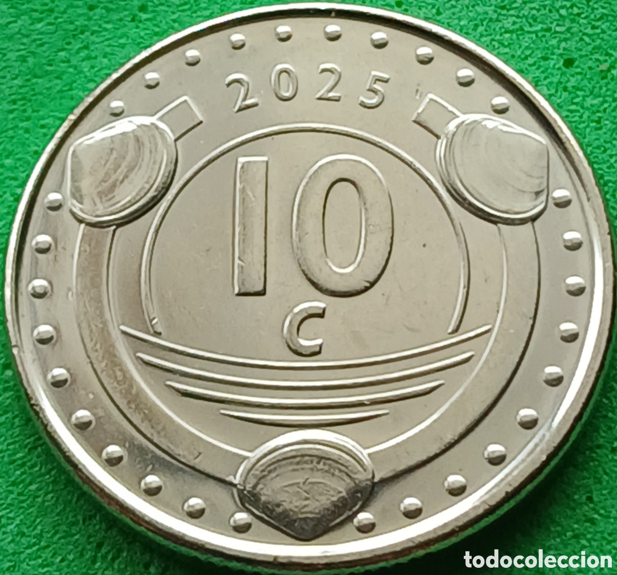 Monedas antiguas de Am&eacute;rica: Curazao 10 cents 2025 UC#3