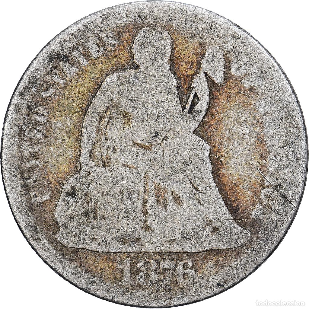 Monedas antiguas de Am&eacute;rica: [#1167308] Estados Unidos, Dime, 1876, Philadelphia, Plata, BC