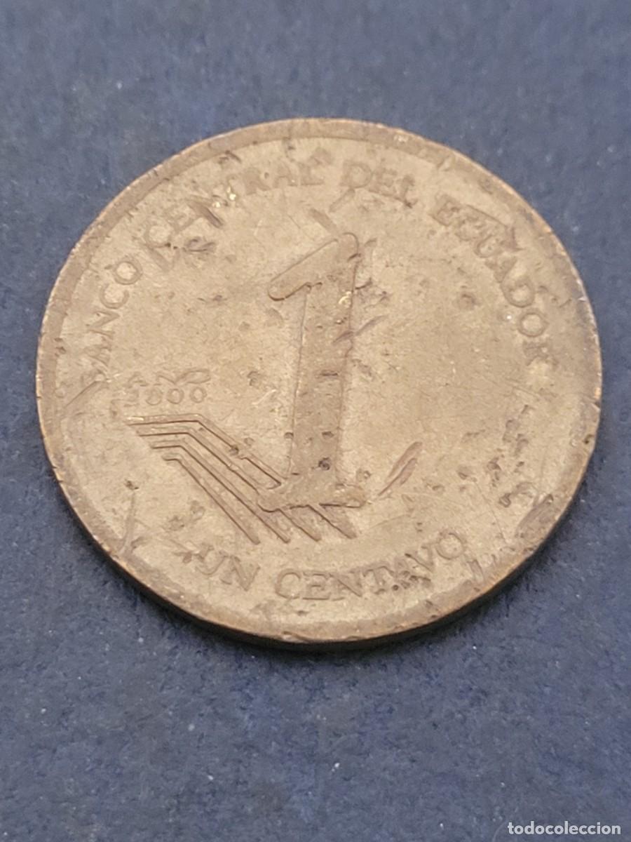 Monedas antiguas de Am&eacute;rica: Moneda 1 centavo 2000 Ecuador - Foto 2