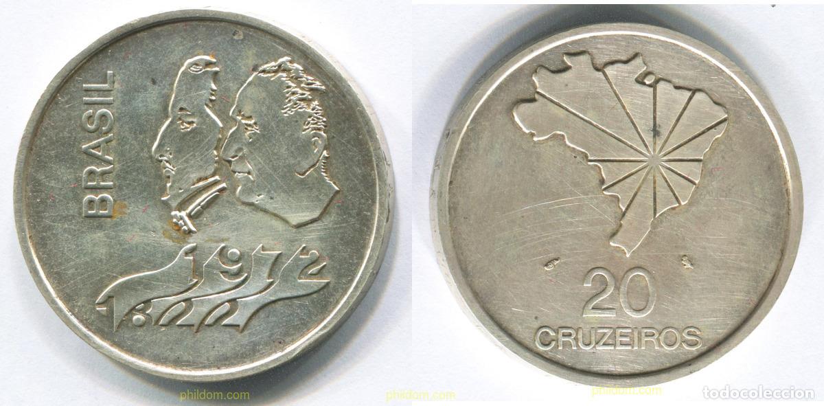 Monedas antiguas de Am&eacute;rica: 3055 BRASIL 1972 150 ANIV.INDEP.BRAZIL MAPA - 1972