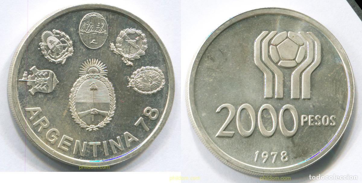 Monedas antiguas de Am&eacute;rica: 3063 ARGENTINA 1978 ARGENTINA 2000 PESOS 1978