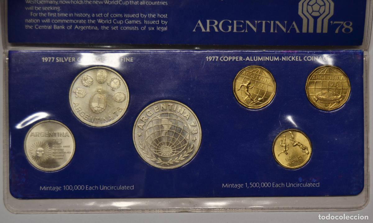 Monedas antiguas de Am&eacute;rica: ARGENTINA 1978 - SET COMPLETO 6 MONEDAS COPA DEL MUNDO DE FUTBOL 1978. LOTE 5673