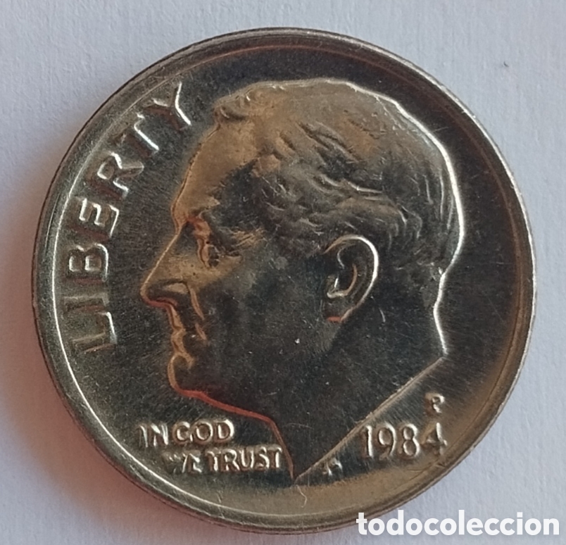 Monedas antiguas de Am&eacute;rica: MONEDA DE EEUU DIME 1984 P (FOTO)