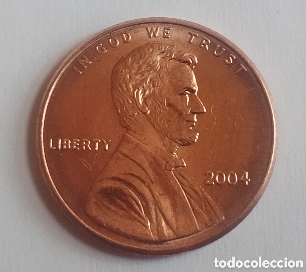 Monedas antiguas de Am&eacute;rica: MONEDA DE EEUU ONE CENT 2004 (FOTO)