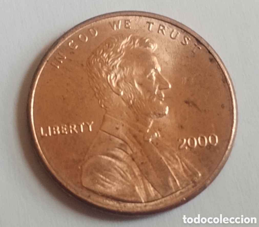 Monedas antiguas de Am&eacute;rica: MONEDA DE EEUU ONE CENT 2000 (FOTO)