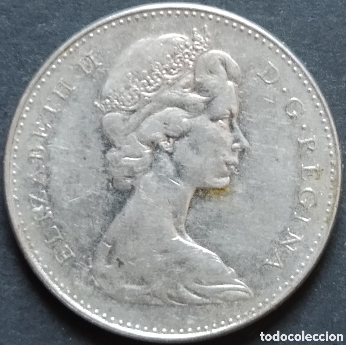 Monedas antiguas de Am&eacute;rica: MONEDA - CANADA 5 CENTS 1965 - Foto 2