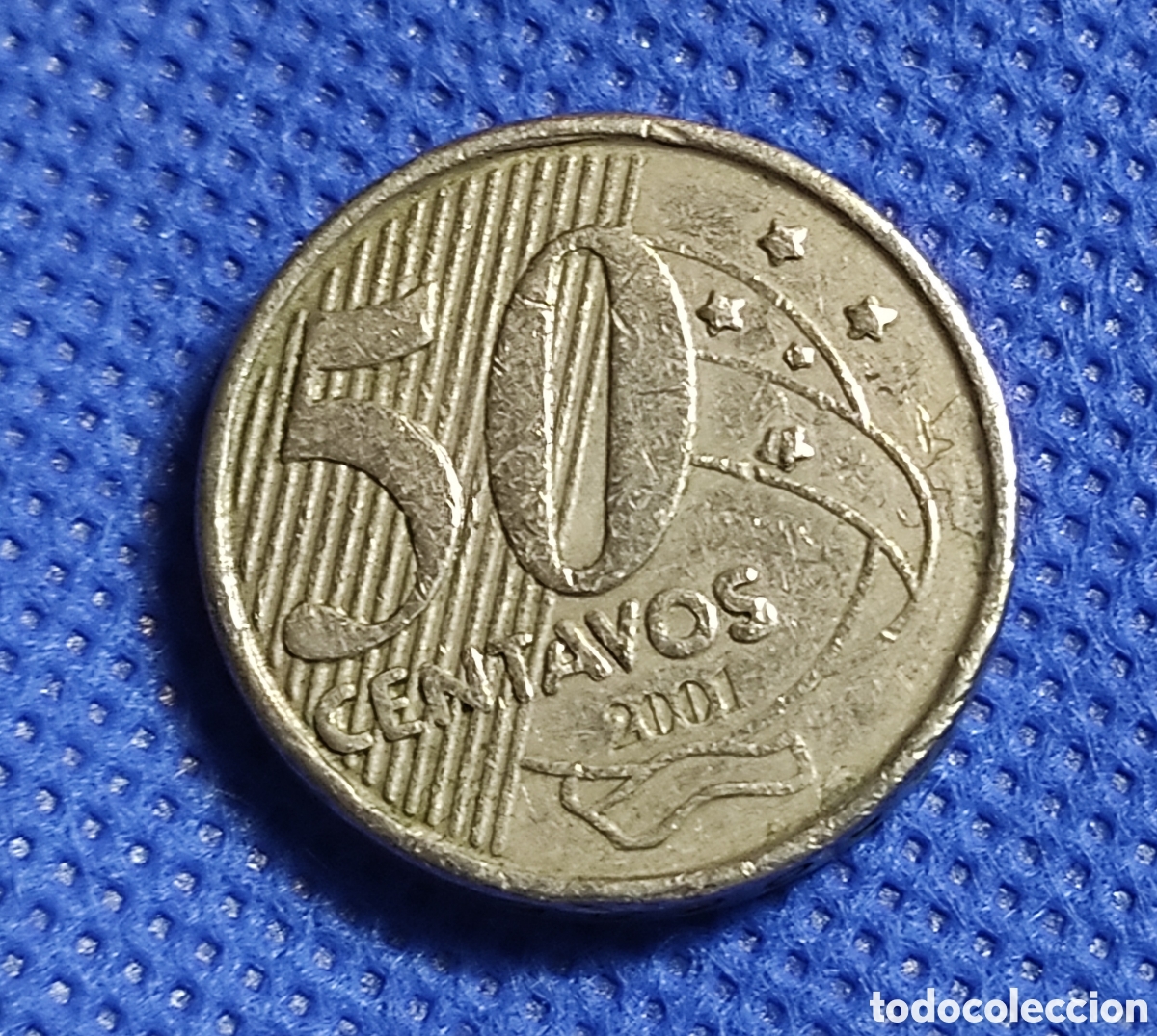 Monedas antiguas de Am&eacute;rica: BRASIL 50 CENTAVOS 2001 - Foto 2