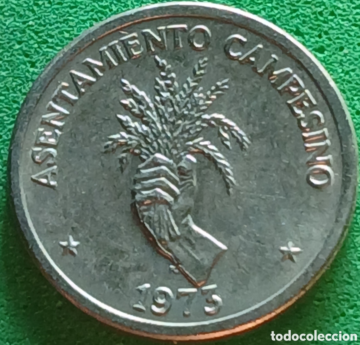 Monedas antiguas de Am&eacute;rica: Panam&aacute; 2&frac12; centesimos 1973 km#32 FAO-Asentamiento rural