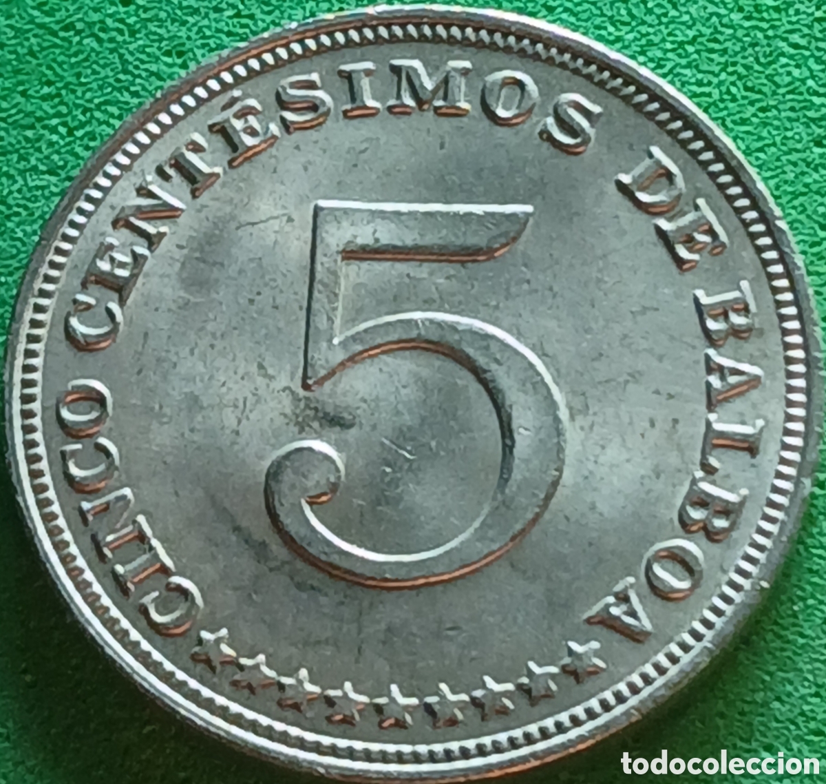 Monedas antiguas de Am&eacute;rica: Panam&aacute; 5 centesimos 1966 km#23.2