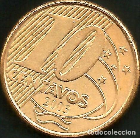 Monedas antiguas de Am&eacute;rica: BRASIL 2003 - 10 CENTAVOS - KM 649.3 - CIRCULADA