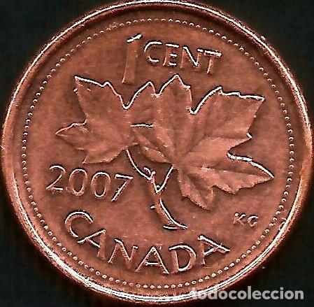 Alte M&uuml;nzen aus Amerika: CANADA 2007 - 1 CENT - KM 490a - CIRCULADA
