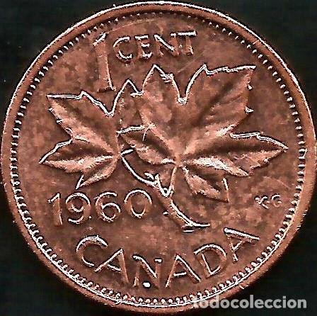 Monedas antiguas de Am&eacute;rica: CANADA 1960 - 1 CENT - KM 49 - CIRCULADA