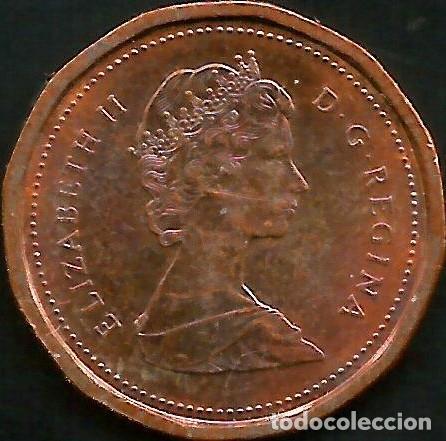 Monedas antiguas de Am&eacute;rica: CANADA 1984 - 1 CENT - KM 132 - CIRCULADA - Foto 2