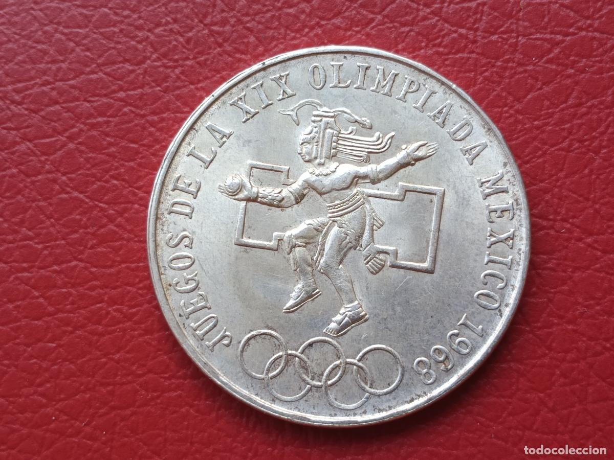 Monedas antiguas de Am&eacute;rica: M&eacute;xico. 25 pesos de plata de 1968