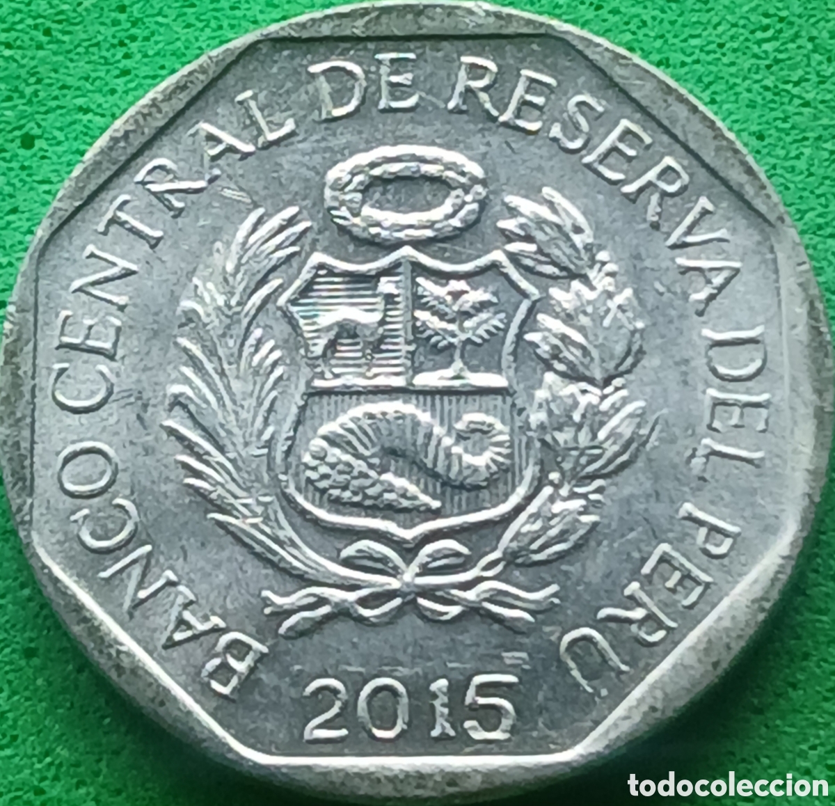 Monedas antiguas de Am&eacute;rica: Per&uacute; 5 centimos 2015 km#304.4a