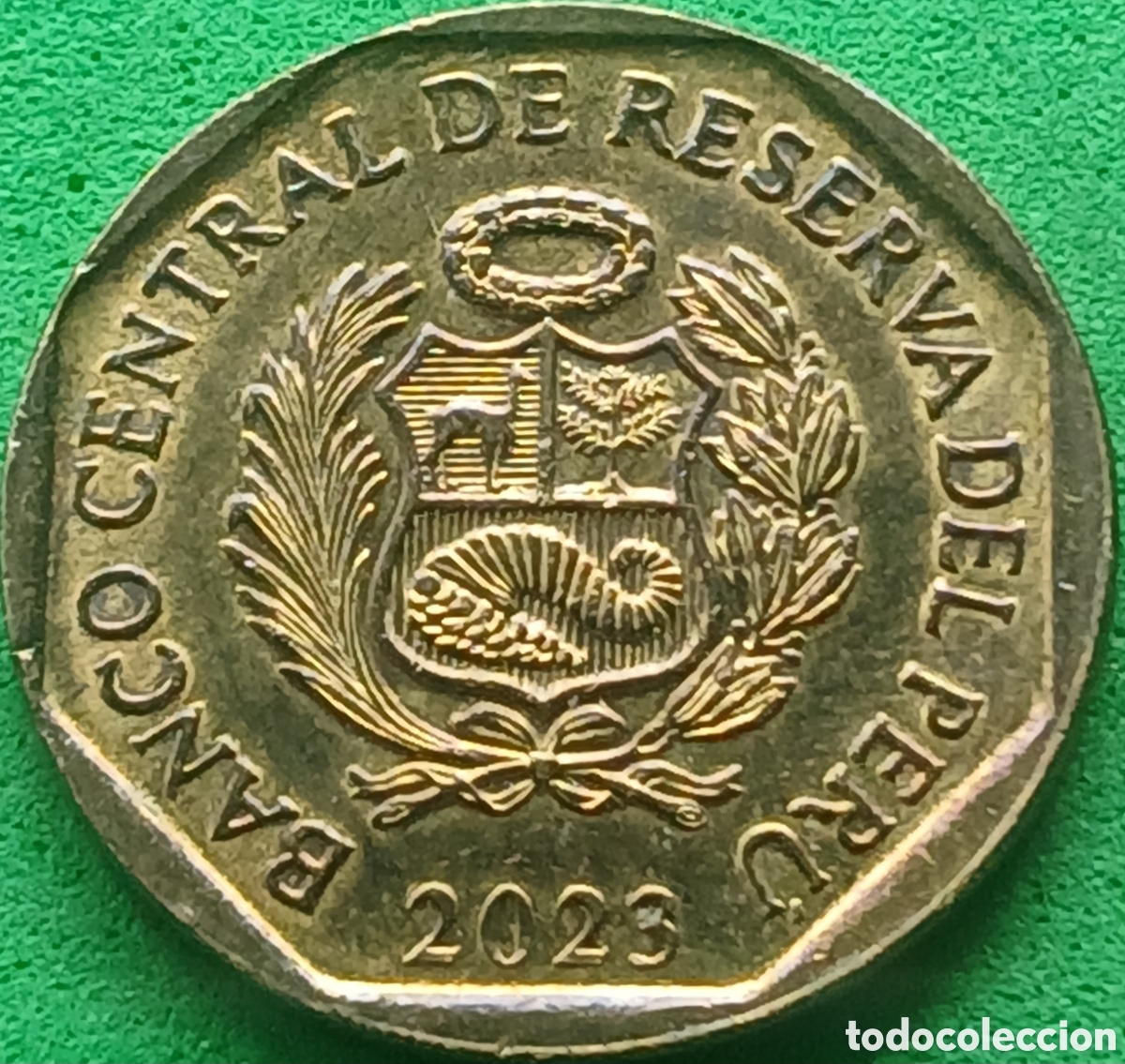 Moedas antigas da Am&eacute;rica: Per&uacute; 10 centimos 2023 km#305.4