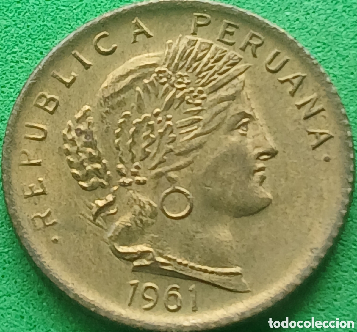 Monedas antiguas de Am&eacute;rica: Per&uacute; 10 centavos 1961 km#224