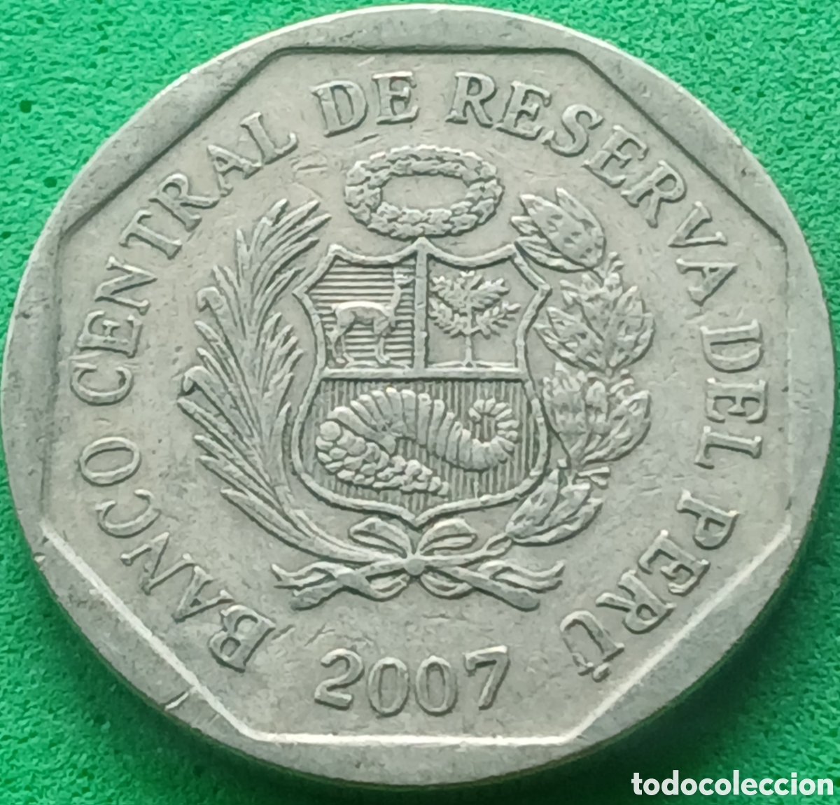 Monedas antiguas de Am&eacute;rica: Per&uacute; 50 centimos 2007 km#307.4