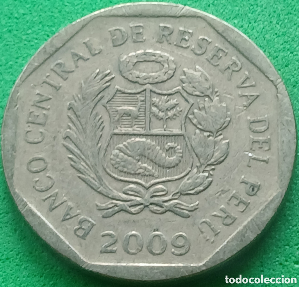Monedas antiguas de Am&eacute;rica: Per&uacute; 50 centimos 2009 km#307.4