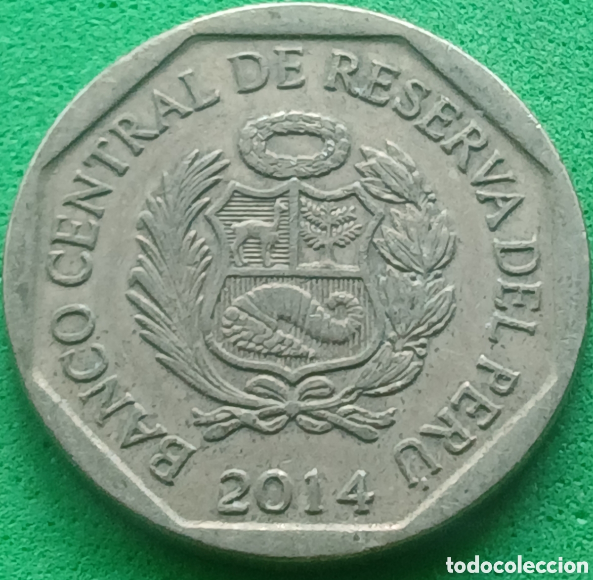 Monedas antiguas de Am&eacute;rica: Per&uacute; 50 centimos 2014 km#307.4