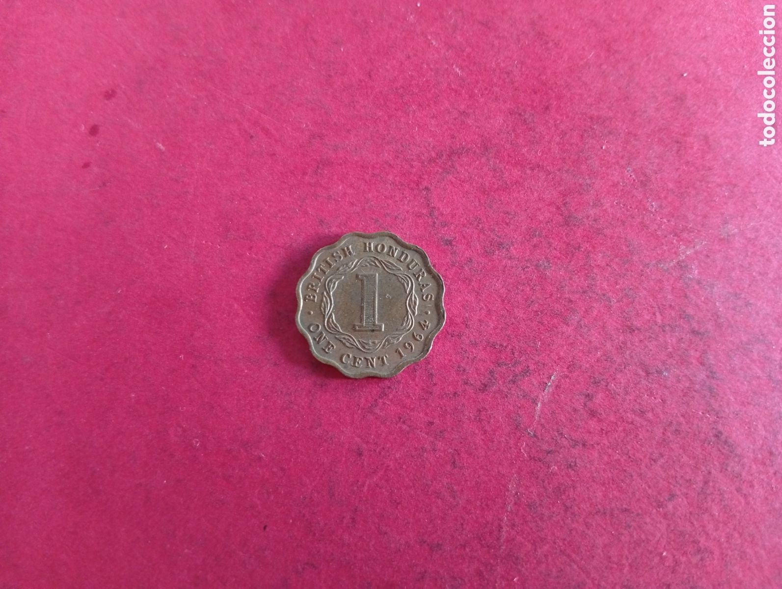 Monedas antiguas de Am&eacute;rica: 1 cent Honduras brit&aacute;nica Belice 1964