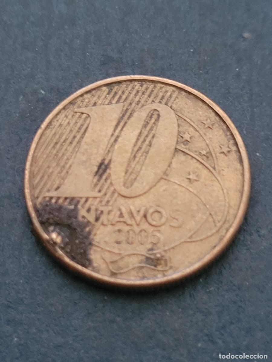 Monedas antiguas de Am&eacute;rica: Moneda 10 centavos 2005 Brasil - Foto 2