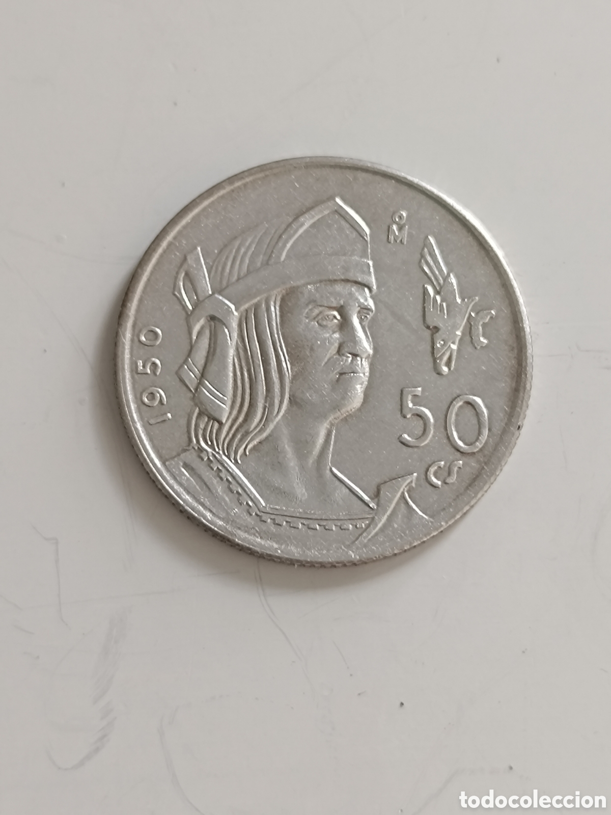 Alte M&uuml;nzen aus Amerika: 50 centavos M&eacute;xico 1950 plata 0.300