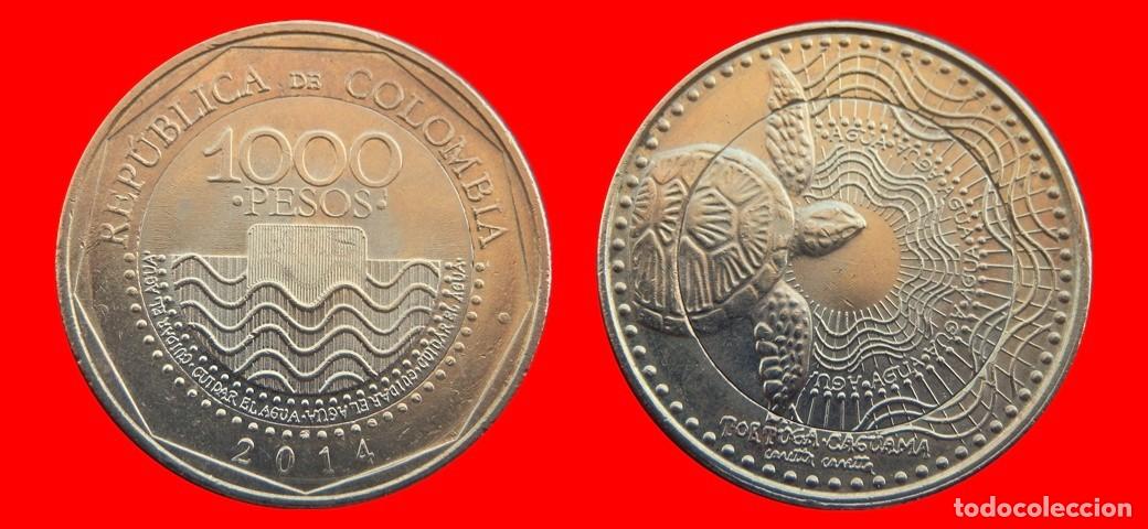 Old Coins of America: 1000 PESOS 2014 COLOMBIA CARIBE-143534