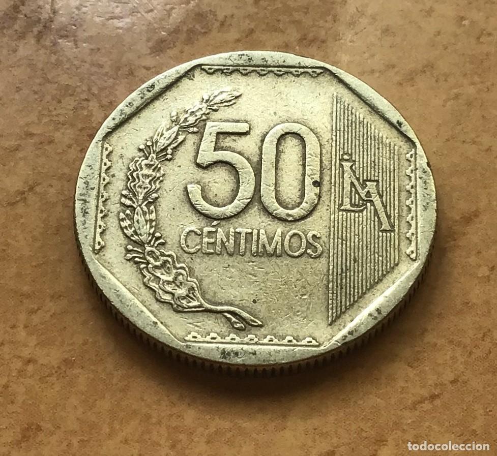 Monedas antiguas de Am&eacute;rica: 50 c&eacute;ntimos de Per&uacute;. A&ntilde;o 2005 - Foto 1