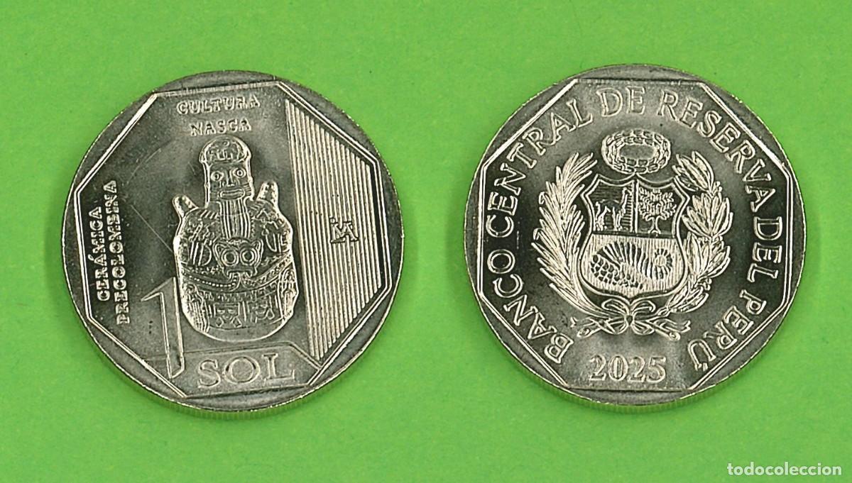 Monedas antiguas de Am&eacute;rica: 1 Sol de Per&uacute; del 2025 - Foto 1