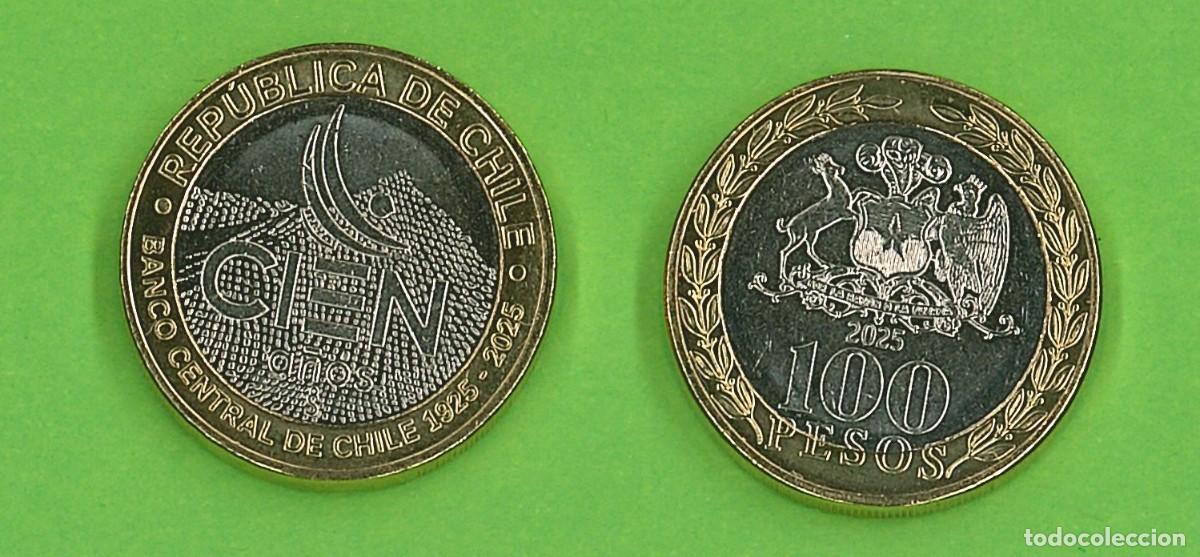 Monedas antiguas de Am&eacute;rica: 100 Pesos de Chile del 2025 - Foto 1