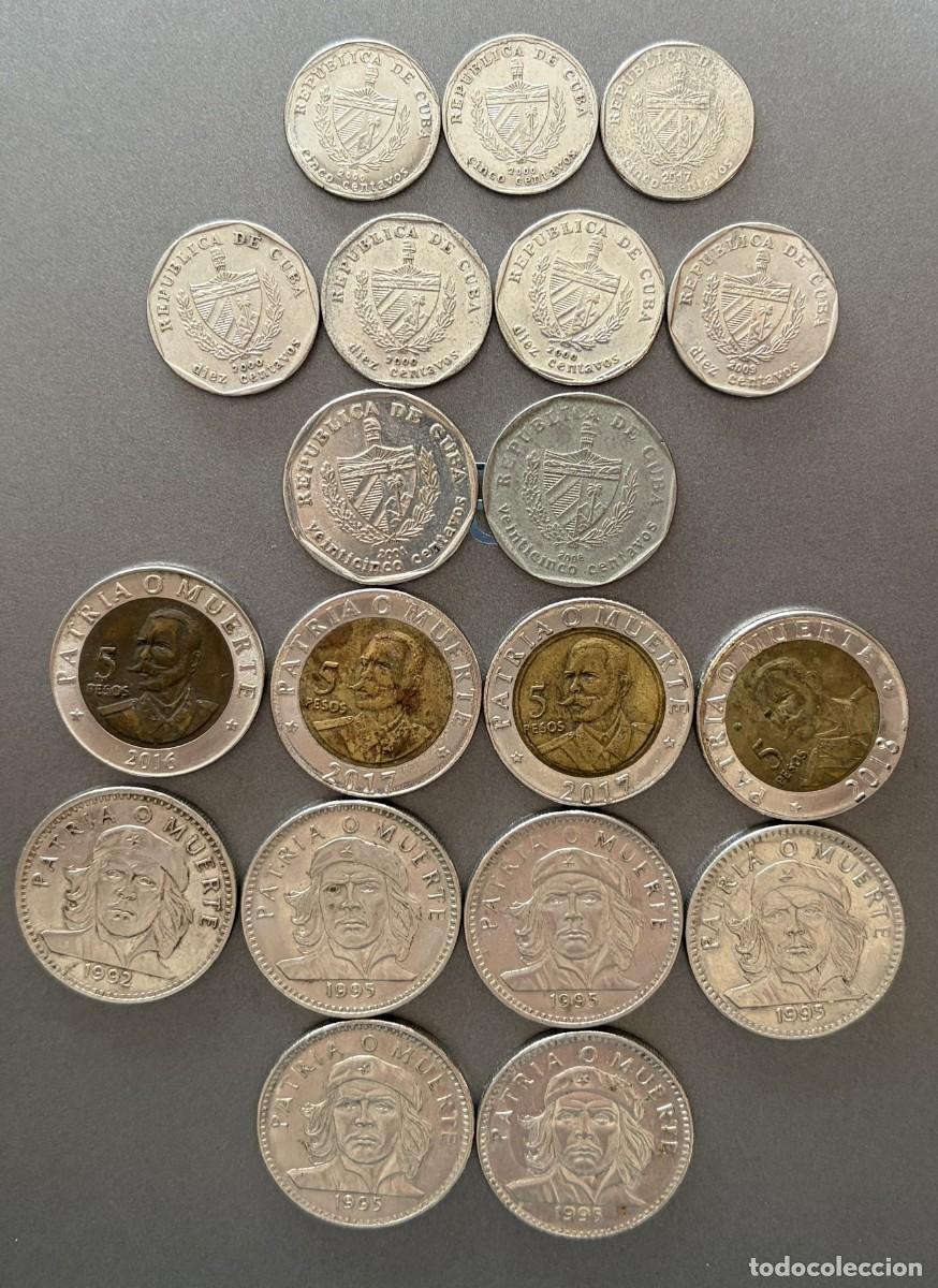Monedas antiguas de Am&eacute;rica: BKCU002, LOTE DE MONEDAS DE CUBA, ERNESTO CHE GUEVARA, ANTONIO MACEO,